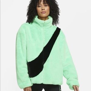 Nike faux fur jacket
